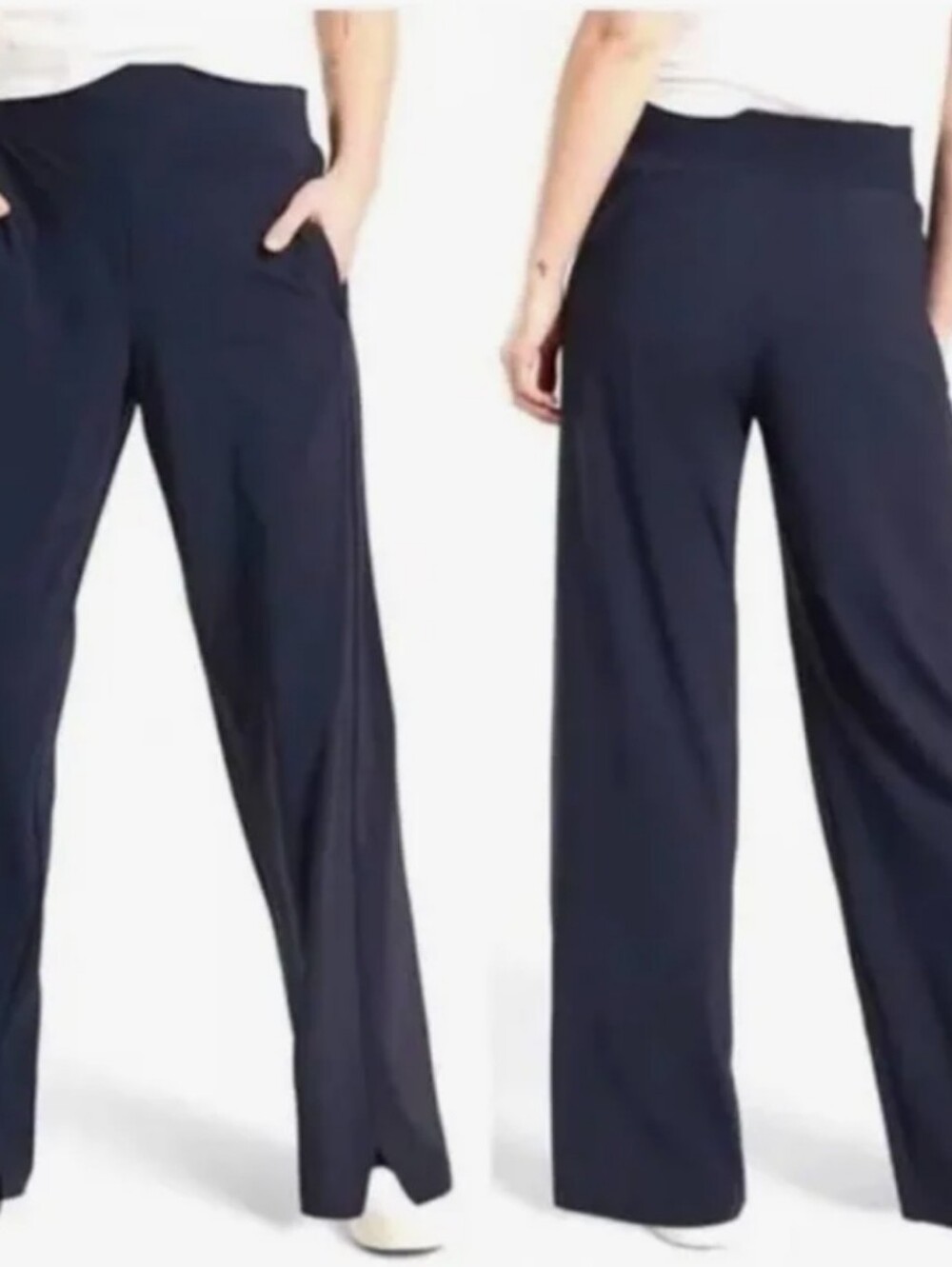 Athleta Cosmic Black Pants SIZE 8 - Picture 2 of 8